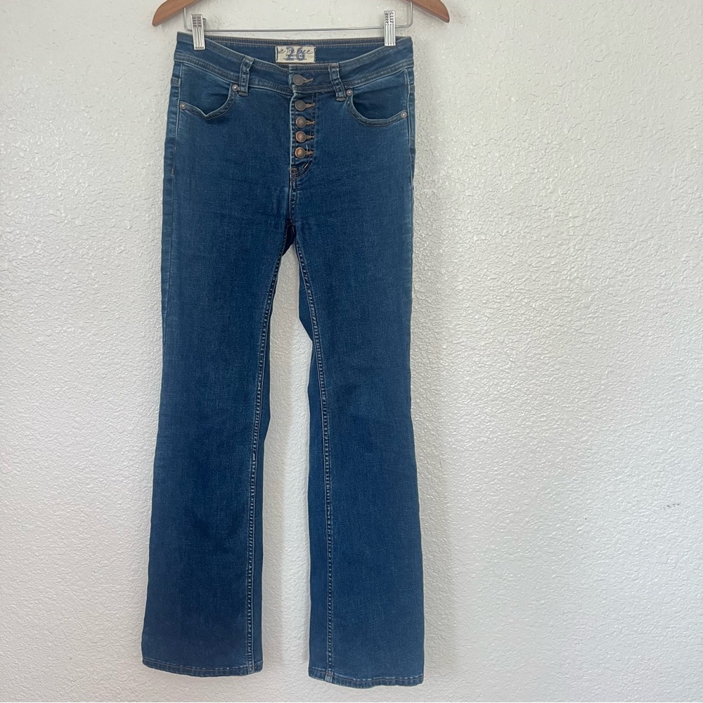 We The Free Blue Flare Leg Jeans 26
